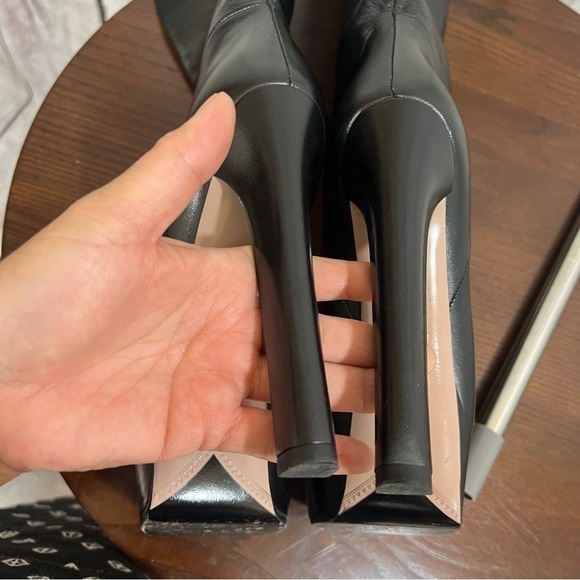 GUCCI LEATHER KNEE HIGH BOOTS 5.75” sky high heels & 1.75” platforms size 37.5 - Picture 16 of 16